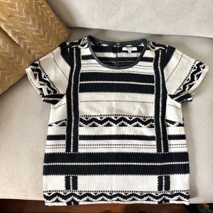 Madewell Boxy Geometric Top - Small